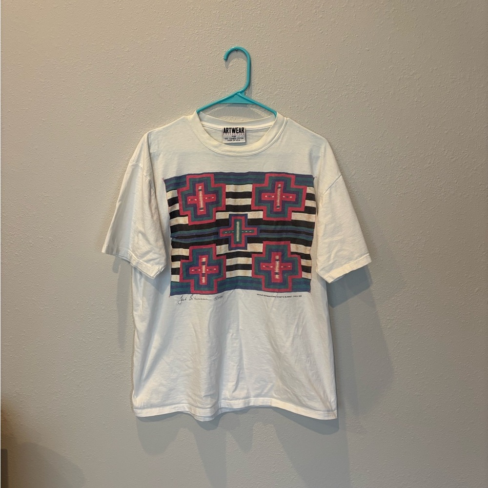 Vintage Artwear Jack Silverman Collection Santa Fe T Shirt Navajo 1991